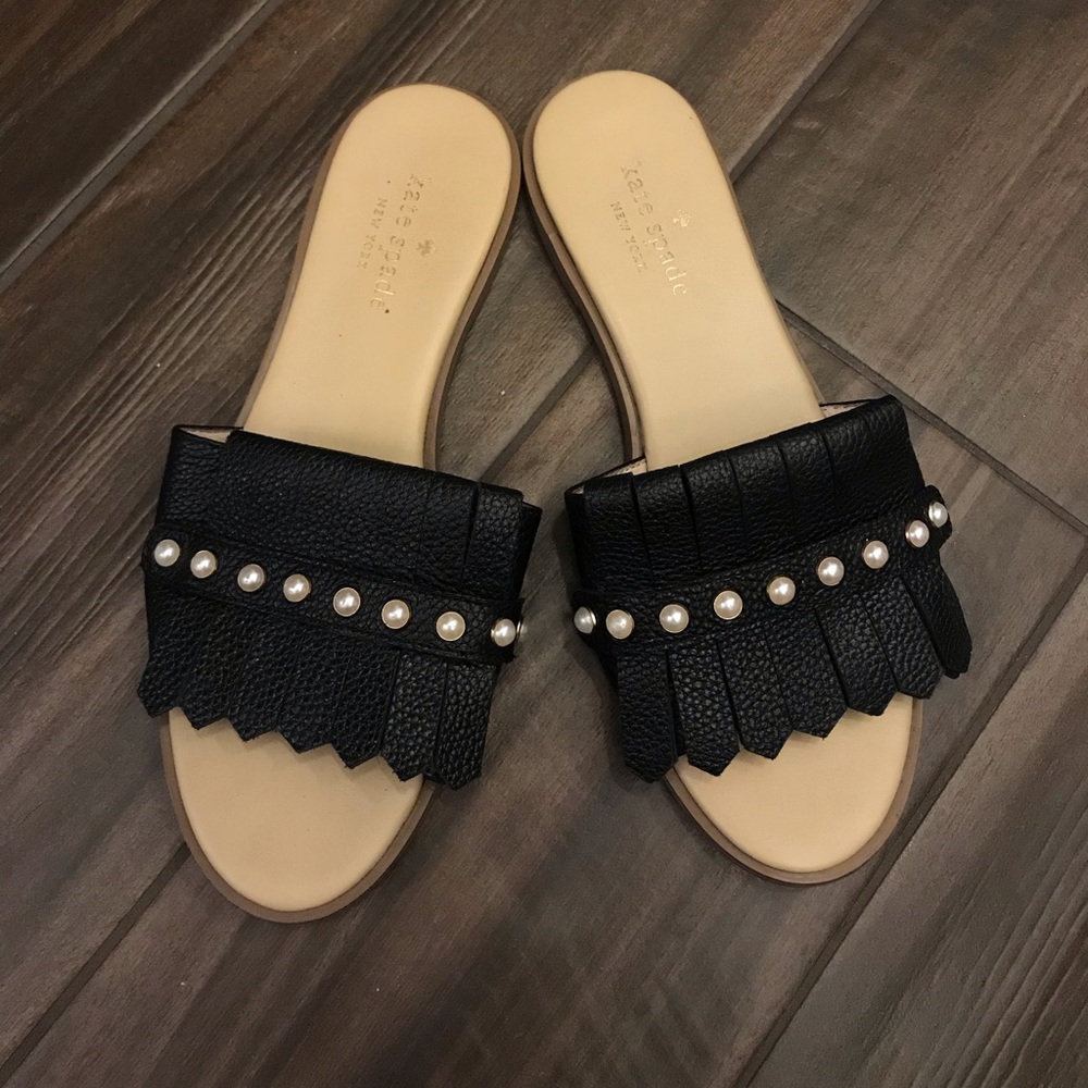 Kate Spade Stasie Tassel Fringe Slide